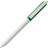 Ручка шариковая Hint Special, белая с зеленым (Изображение 3)