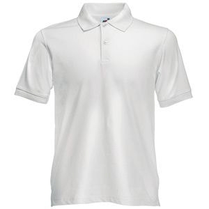 Поло "Slim Fit Polo", белый_L, 97% х/б, 3% эластан, 210 г/м2 (Изображение 1)