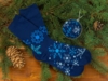 Носки в шаре Снежинка мужские, синий (Изображение 1)