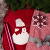 Набор подарочный NEWSPIRIT: сумка, свечи, плед, украшение, красный (Изображение 1)