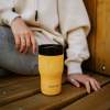 Термостакан Tumbler 350, вакуумный, оранжевый (Изображение 8)