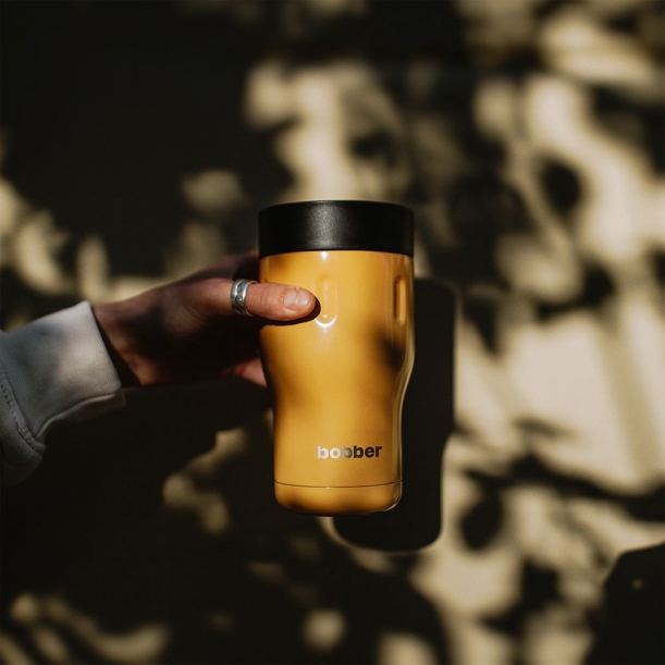 Термостакан Tumbler 350, вакуумный, оранжевый (Изображение 7)