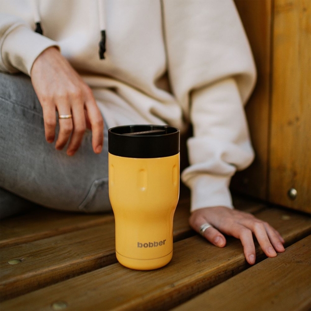 Термостакан Tumbler 350, вакуумный, оранжевый (Изображение 8)
