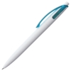 Ручка шариковая Bento, белая с голубым (Изображение 2)