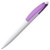 Ручка шариковая Bento, белая с фиолетовым (Изображение 1)