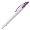 Ручка шариковая Bento, белая с фиолетовым (Изображение 2)