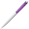 Ручка шариковая Bento, белая с фиолетовым (Изображение 3)