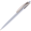 Ручка шариковая Bento, белая с серым (Изображение 1)