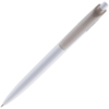 Ручка шариковая Bento, белая с серым (Изображение 3)