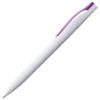 Ручка шариковая Pin, белая с фиолетовым (Изображение 2)