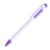 Ручка шариковая MAVA,  белый/ фиолетовый, пластик (Изображение 1)