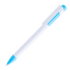 Ручка шариковая MAVA,  белый/голубой, пластик (Изображение 1)