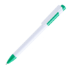 Ручка шариковая MAVA,  белый/зеленый,  пластик (Изображение 1)