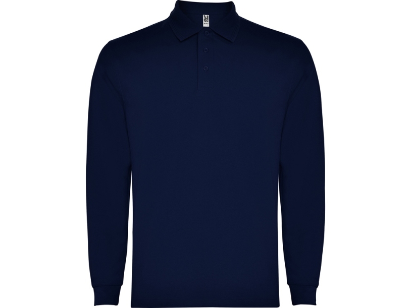 Рубашка поло Carpe мужская с длинным рукавом (navy) 3XL (Изображение 1)