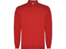 Рубашка поло Carpe мужская с длинным рукавом (красный) 2XL