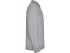 Рубашка поло Estrella мужская с длинным рукавом (серый меланж) M (Изображение 4)