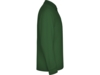 Рубашка поло Estrella мужская с длинным рукавом (зеленый бутылочный ) XL (Изображение 4)