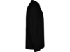 Рубашка поло Estrella мужская с длинным рукавом (черный) 3XL (Изображение 4)