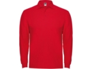 Рубашка поло Estrella мужская с длинным рукавом (красный) 2XL