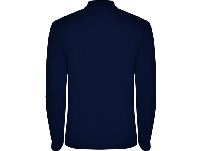 Рубашка поло Estrella мужская с длинным рукавом (navy) M (Изображение 2)