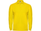 Рубашка поло Estrella мужская с длинным рукавом (желтый) 2XL