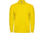 Рубашка поло Estrella мужская с длинным рукавом (желтый) XL