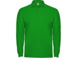 Рубашка поло Estrella мужская с длинным рукавом (зеленый) 3XL