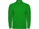 Рубашка поло Estrella мужская с длинным рукавом (зеленый) 2XL