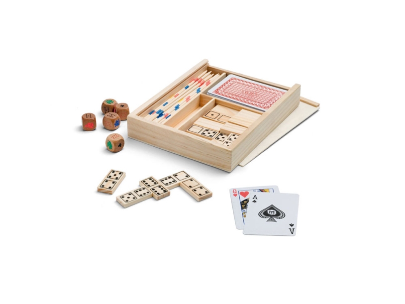 PLAYTIME. Игровой набор, 4 в одном, Натуральный светлый (Изображение 1)