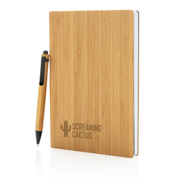 Набор из блокнота и ручки Bamboo, А5 (Изображение 4)