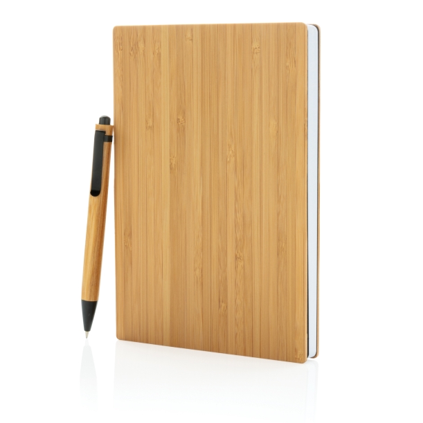 Набор из блокнота и ручки Bamboo, А5 (Изображение 1)