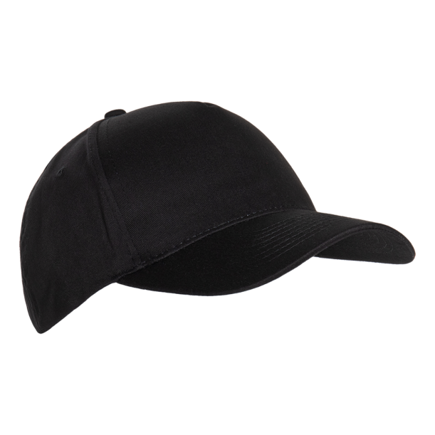Бейсболка STAN 5 клиньев хлопок 150, 10L (Чёрный) (Изображение 1)