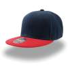 Бейсболка "SNAP BACK", 6 клиньев, пластик. застежка, синий с красным, 100% п/э,100% х/б, 400 гр/м2 (Изображение 1)