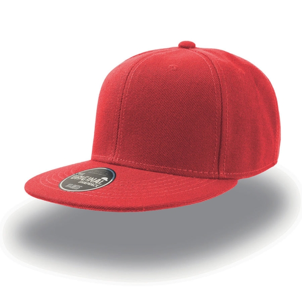 Бейсболка "SNAP BACK" 6 клиньев, пластик.застежка, красный, 100% п/э,100% х/б, 400 гр/м2 (Изображение 1)