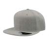 Бейсболка "SNAP BACK", серый меланж, 100% п/э,100% х/б, 400 гр/м2, пластиковая застежка (Изображение 1)