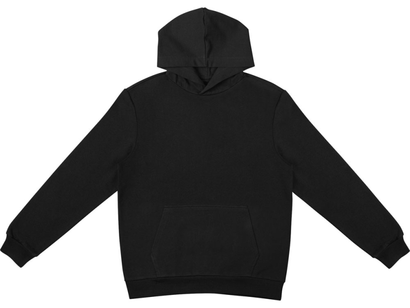 Толстовка с капюшоном Monaco унисекс (черный) 2XL (Изображение 8)