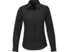 Рубашка Pollux женская с длинным рукавом (черный) 4XL (Изображение 4)