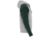 Толстовка с капюшоном Badet мужская (зеленый бутылочный /серый меланж) 2XL (Изображение 4)