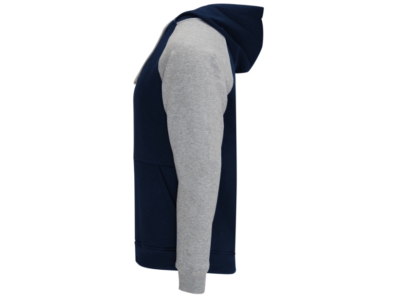 Толстовка с капюшоном Badet мужская (navy/серый меланж) XL (Изображение 3)