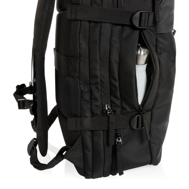 Рюкзак для путешествий Swiss Peak из rPET AWARE™ с регулируемым объемом, 15.6" (Изображение 12)