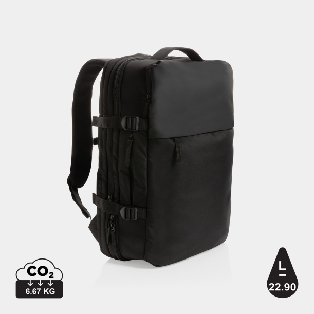 Рюкзак для путешествий Swiss Peak из rPET AWARE™ с регулируемым объемом, 15.6" (Изображение 16)
