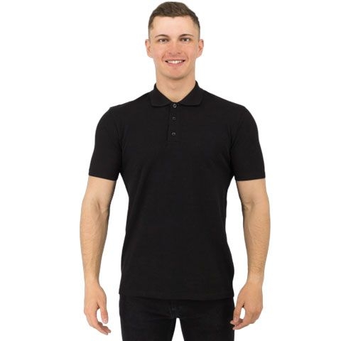 Рубашка поло Rock, мужская (черная, 3XL) (Изображение 1)