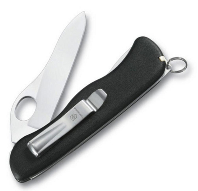 Солдатский нож с фиксатором лезвия Sentinel One Hand Clip (Изображение 1)