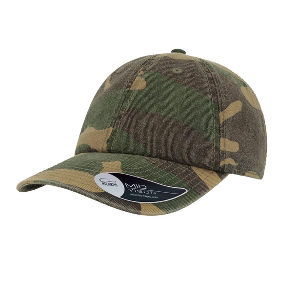 Бейсболка "DAD HAT", 6 клиньев,  металлическая застежка, камуфляж, 100% хлопок, 280 г/м2 (Изображение 1)