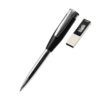 Ручка металлическая Memphys c флешкой, черный (Изображение 1)
