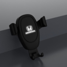 Автомобильное беспроводное (10W) зарядное устройство &quot;Clamp SOFTTOUCH&quot; с подсветкой логотипа, покрытие soft touch (черный)