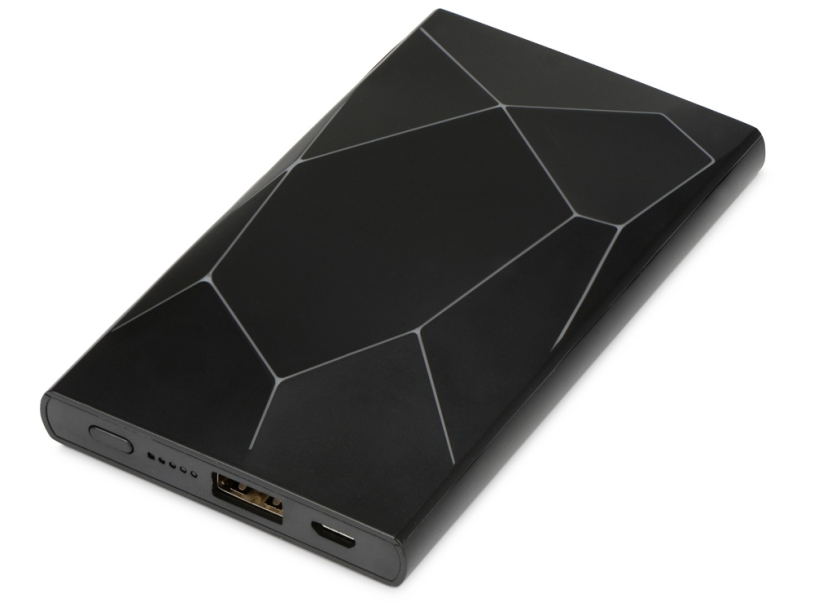Портативное беспроводное зарядное устройство Geo Wireless, 5000 mAh, черный (Изображение 2)
