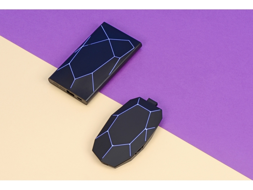Портативное беспроводное зарядное устройство Geo Wireless, 5000 mAh, черный (Изображение 12)