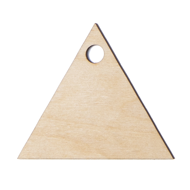 Ёлочное украшение TRIANGLE, дерево, 80 х 70 мм (Изображение 1)