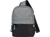 Двухцветная сумка на одно плечо Reclaim объемом 3,5 л, изготовленная из переработанных материалов по стандарту GRS , серый яркий (Изображение 2)
